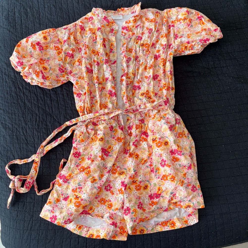 Floral Patterned Romper